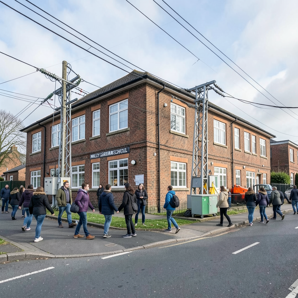 Bingley Grammar School reopens after closure due to National Grid electricity works
